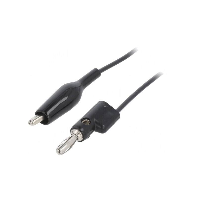 Cablu de măsurare 60VDC 30VAC 5A 0.914m Negru | Electronic-mag.ro | Componente Electronice