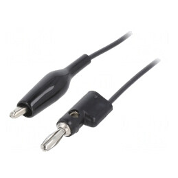 Cablu de măsurare 60VDC 30VAC 5A 0.914m Negru | Electronic-mag.ro | Componente Electronice