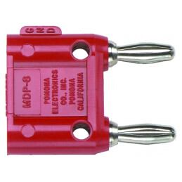 Conector Banană Stivuibil 4mm 15A 5kV Roșu