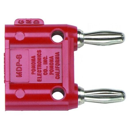 Conector Banană Stivuibil 4mm 15A 5kV Roșu | Electronic-mag.ro | Componente Electronice