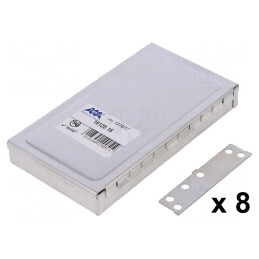 Carcasă ecranare oțel 68mm x 122mm x 17mm | Electronic-mag.ro | Componente Electronice