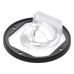 Lentilă LED Rotundă din Silicon Transparent Neagră | Electronic-mag.ro | Componente Electronice