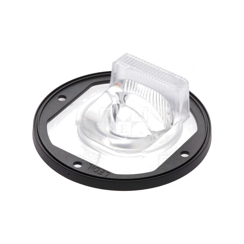 Lentilă LED Rotundă din Silicon Transparent Neagră | Electronic-mag.ro | Componente Electronice