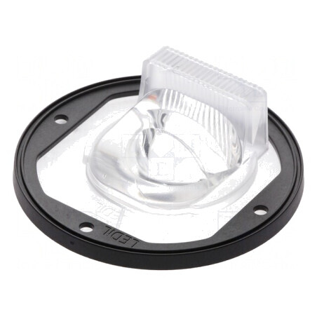 Lentilă LED Rotundă din Silicon Transparent Neagră | Electronic-mag.ro | Componente Electronice