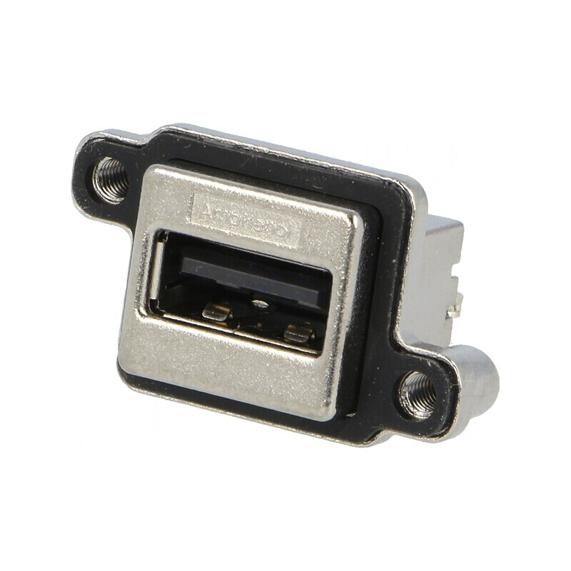 Soclu USB A pentru montare pe panou THT drept | Electronic-mag.ro | Componente Electronice Soclu USB A pentru montare pe panou THT drept | Electronic-mag.ro | Componente Electronice