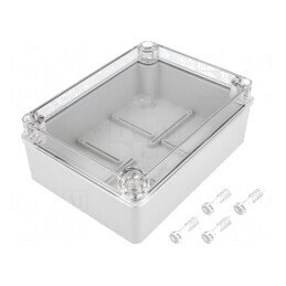 Carcasă universală gri IP65 140x190x70 mm | Electronic-mag.ro | Componente Electronice