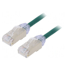 Patch Cord F/UTP Cat6a 0.5m Verde | Electronic-mag.ro | Componente Electronice