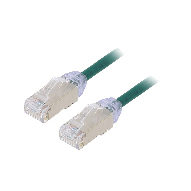 Patch Cord F/UTP Cat6a 0.5m Verde | Electronic-mag.ro | Componente Electronice