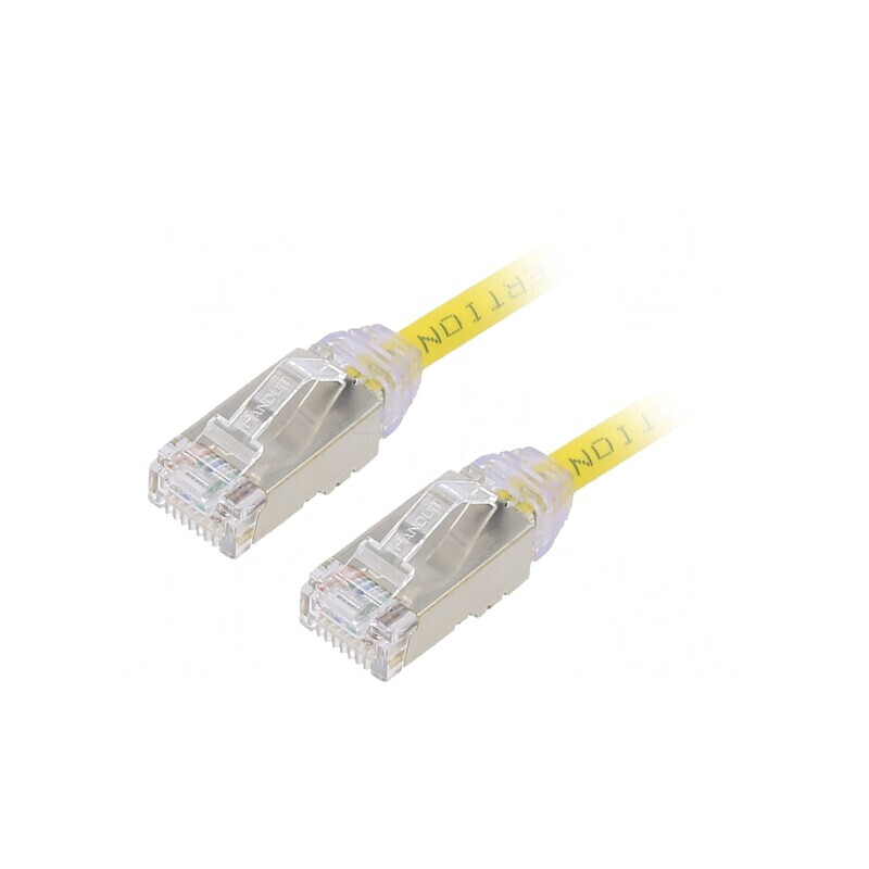 Patch Cord F/UTP TX6A 0,5m Galben 28AWG LSZH | Electronic-mag.ro | Componente Electronice