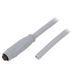 Conector M8 5m Mamă 5 PIN Drept IP67 30V PVC | Electronic-mag.ro | Componente Electronice