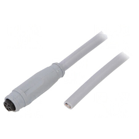 Conector M8 5m Mamă 5 PIN Drept IP67 30V PVC | Electronic-mag.ro | Componente Electronice