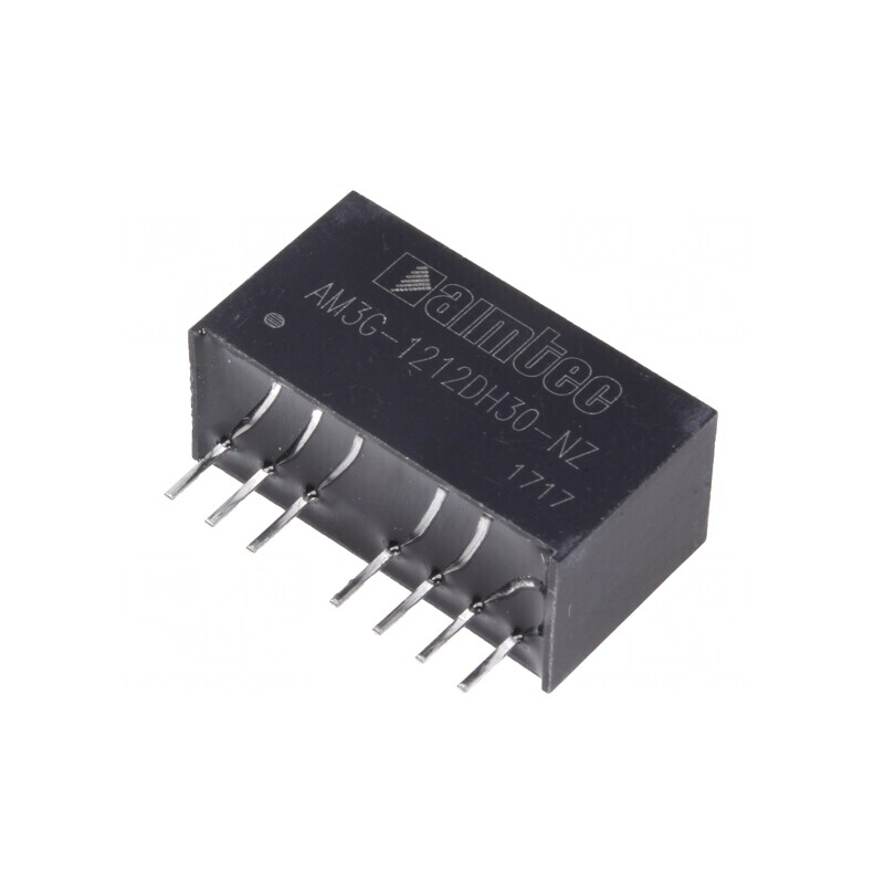 Convertor DC/DC 3W 9-18V la 12V/-12V SIP8 | Electronic-mag.ro | Componente Electronice