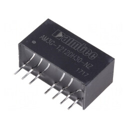 Convertor DC/DC 3W 9-18V la 12V/-12V SIP8 | Electronic-mag.ro | Componente Electronice