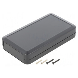 Carcasă Universală LC ABS Gri Închis | Electronic-mag.ro | Componente Electronice