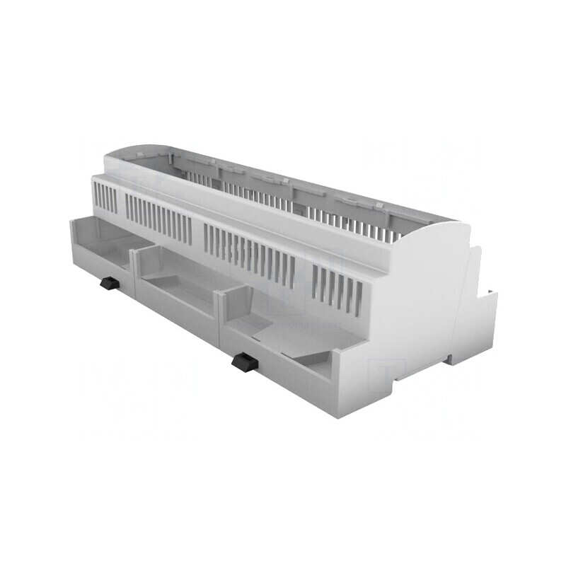 Carcasă pentru șină DIN gri 91x213x62mm 12 module | Electronic-mag.ro | Componente Electronice Carcasă pentru șină DIN gri 91x213x62mm 12 module | Electronic-mag.ro | Componente Electronice
