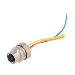 Soclu M12 4PIN Mamă D-Ethernet M16x1,5 | Electronic-mag.ro | Componente Electronice