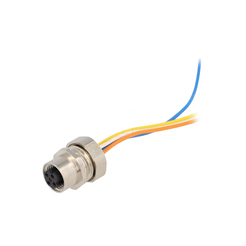 Soclu M12 4PIN Mamă D-Ethernet M16x1,5 | Electronic-mag.ro | Componente Electronice