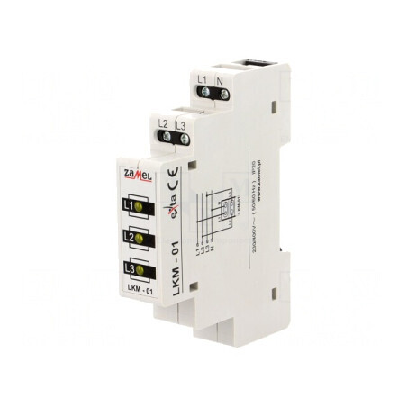 Indicator de Tensiune 3x400VAC IP20 pentru Șină DIN | Electronic-mag.ro | Componente Electronice