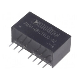 Convertor DC/DC 3W 36-75V la 12V/-12V SIP8 | Electronic-mag.ro | Componente Electronice