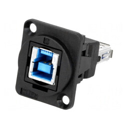 Adaptor USB A la USB B 3.0 Plastic 19x24mm | Electronic-mag.ro | Componente Electronice