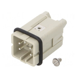 Conector Dreptunghiular 5 PIN Tată 4 PE 1 Drept | Electronic-mag.ro | Componente Electronice