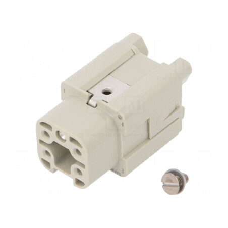 Conector Dreptunghiular Mamă 5 PIN 4 PE 1 Drept | Electronic-mag.ro | Componente Electronice