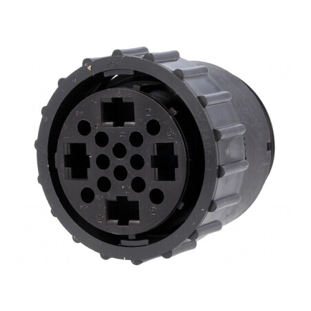 Mufă mamă 16 pini CPC Series 4 fără contacte pe cablu | Electronic-mag.ro | Componente Electronice