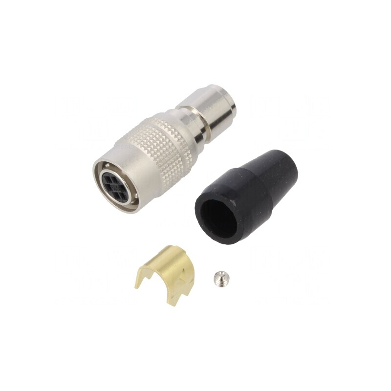Conector circular HR10 push-pull mufă 2A cositorit crimpat | Electronic-mag.ro | Componente Electronice