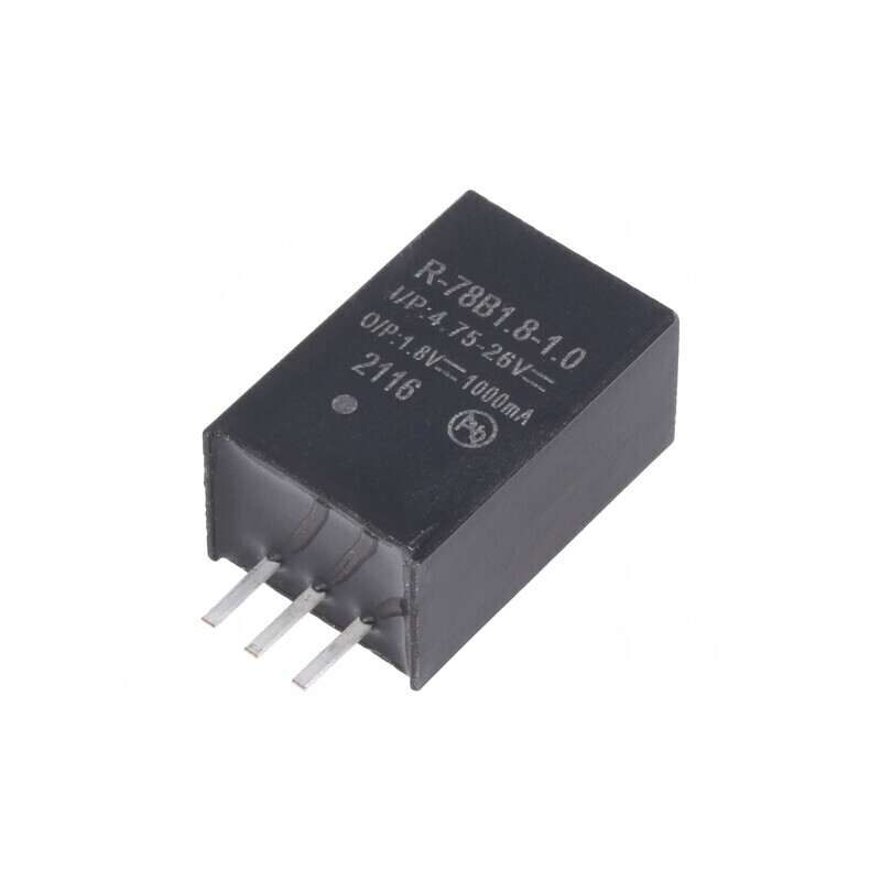 Convertor DC/DC 1.8W 4.75-26V la 1.8V 1A SIP3 | Electronic-mag.ro | Componente Electronice
