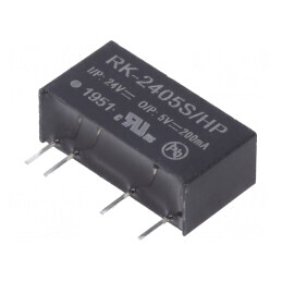 Convertor DC/DC 1W 24V la 5V 200mA | Electronic-mag.ro | Componente Electronice