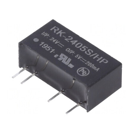 Convertor DC/DC 1W 24V la 5V 200mA | Electronic-mag.ro | Componente Electronice
