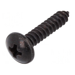 Șurub oțel negru 22mm 100buc 4,2 filet | Electronic-mag.ro | Componente Electronice