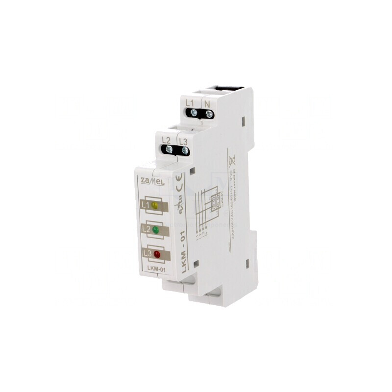 Indicator de Tensiune 3x400VAC IP20 pentru Şină DIN | Electronic-mag.ro | Componente Electronice
