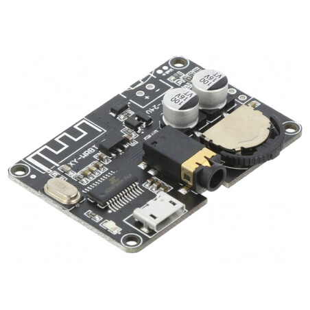Modul Audio Bluetooth V5.0 cu Amplificator 3.7-24VDC | Electronic-mag.ro | Componente Electronice