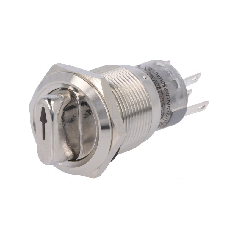 Comutator Rotativ 2 Pozitii SPDT 0,5A 220VAC 1A 24VDC | Electronic-mag.ro | Componente Electronice