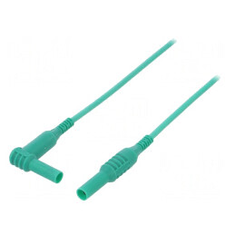 Cablu măsurare 1,5m verde 1kVDC 10A silicon | Electronic-mag.ro | Componente Electronice