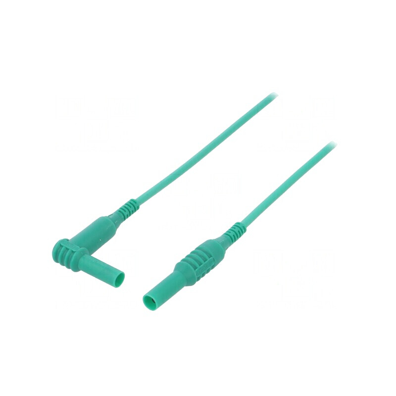Cablu măsurare 1,5m verde 1kVDC 10A silicon | Electronic-mag.ro | Componente Electronice