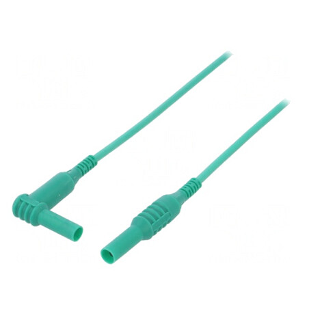 Cablu măsurare 1,5m verde 1kVDC 10A silicon | Electronic-mag.ro | Componente Electronice