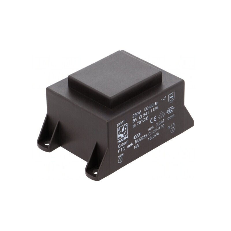 Transformator încapsulat 16VA 230V 18V PCB | Electronic-mag.ro | Componente Electronice