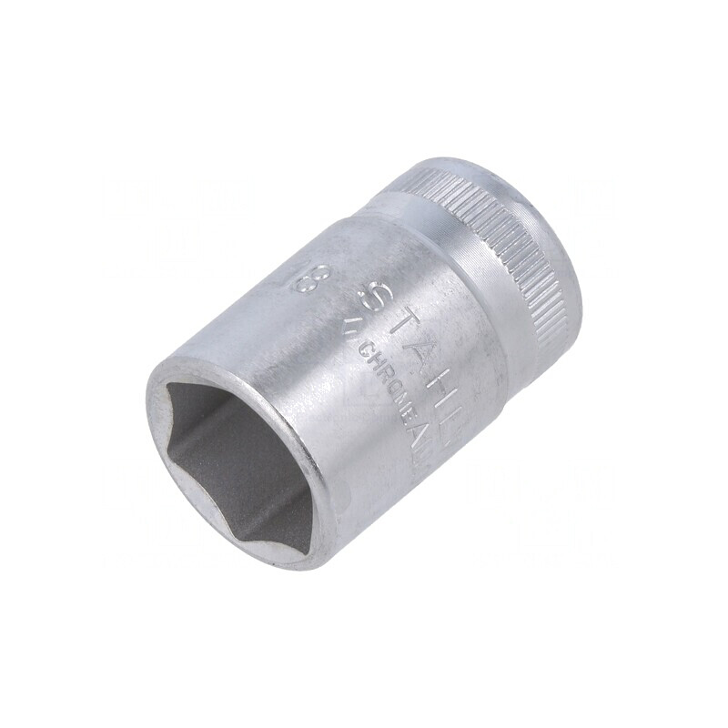 Tubulară HEX 18mm oțel cromat scurtă | Electronic-mag.ro | Componente Electronice