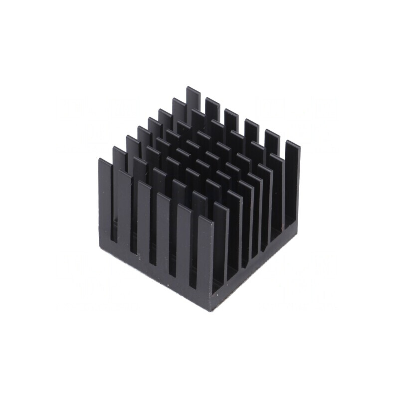 Radiator negru cu aripioare BGA 30x30mm | Electronic-mag.ro | Componente Electronice