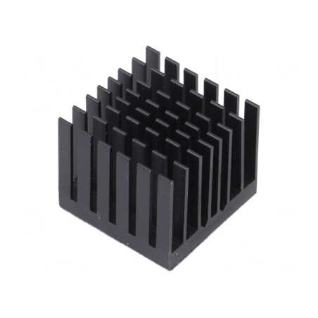 Radiator negru cu aripioare BGA 30x30mm | Electronic-mag.ro | Componente Electronice