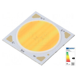 LED COB Bicolor Alb Cald/Neutru 900mA 24x24x2mm
