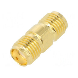 Adaptor SMA Mamă Mamă 50Ω Aurit | Electronic-mag.ro | Componente Electronice