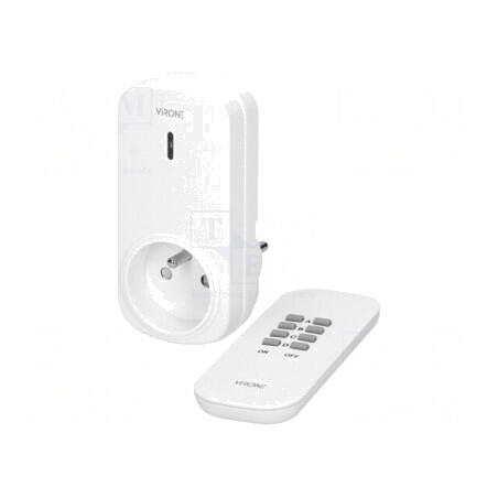 Soclu de rețea 230V 25m alb IP20 | Electronic-mag.ro | Componente Electronice