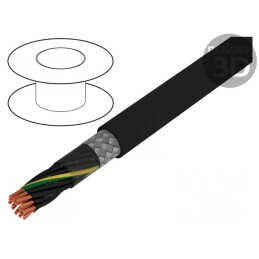 Cablu ecranat PVC 18G1mm2 cu tresă de cupru cositorit