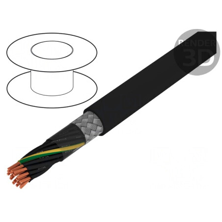 Cablu ecranat PVC 18G1mm2 cu tresă de cupru cositorit | Electronic-mag.ro | Componente Electronice