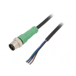 Cablu de Conectare M12 5 PIN 1.5m 60VAC 4A PVC | Electronic-mag.ro | Componente Electronice