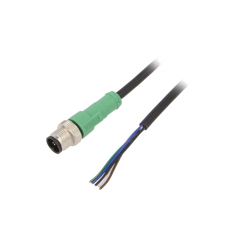 Cablu de Conectare M12 5 PIN 1.5m 60VAC 4A PVC | Electronic-mag.ro | Componente Electronice