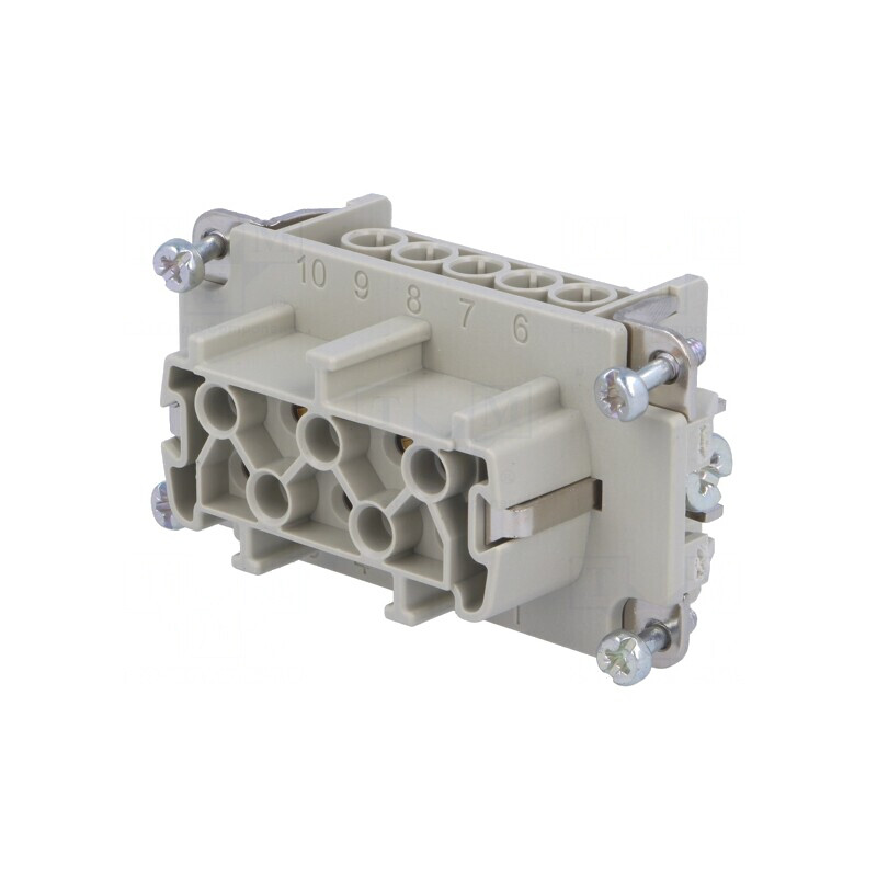 Conector HDC Inserturi Mamă 5 5 PE 16A | Electronic-mag.ro | Componente Electronice